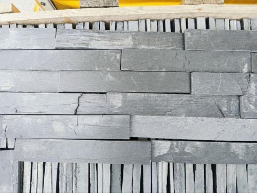 Плитка чёрная из натурального камня фасадная 30 см * 5 см, толщина 7 мм -30 мм купить в Долгопрудном