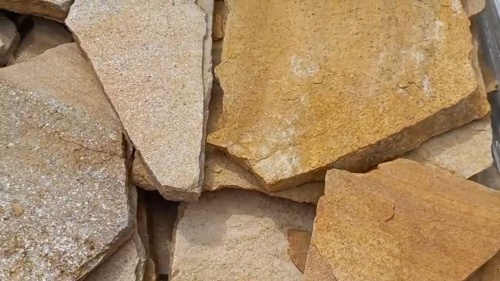 Плитняк златолит жёлтый для фасада 1,5-3 см купить в Долгопрудном