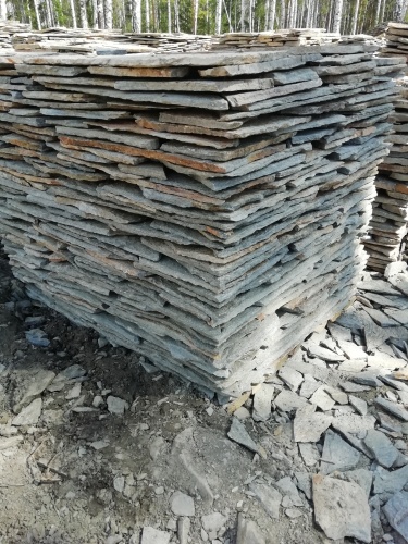 Плитняк златолит Уральский для цоколя, отмостки купить в Долгопрудном